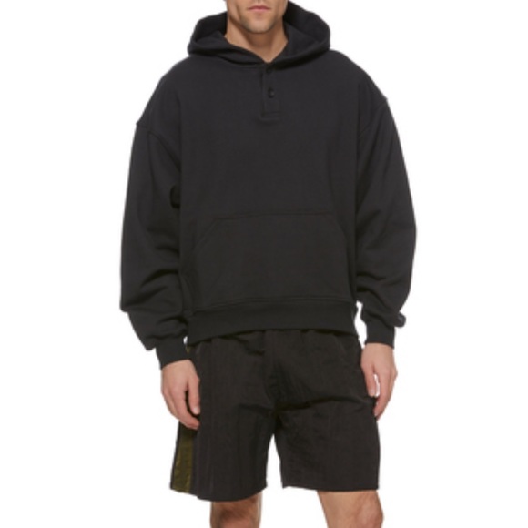 fear of god everyday henley hoodie
